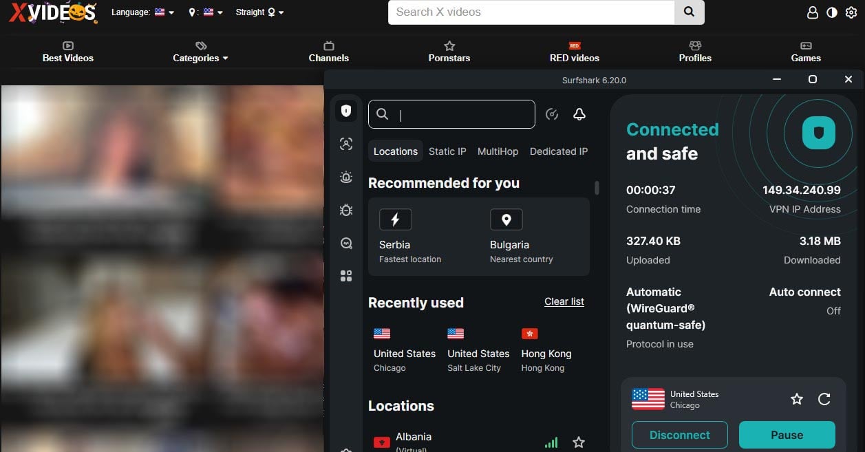 Surfshark Xvideos Unblock