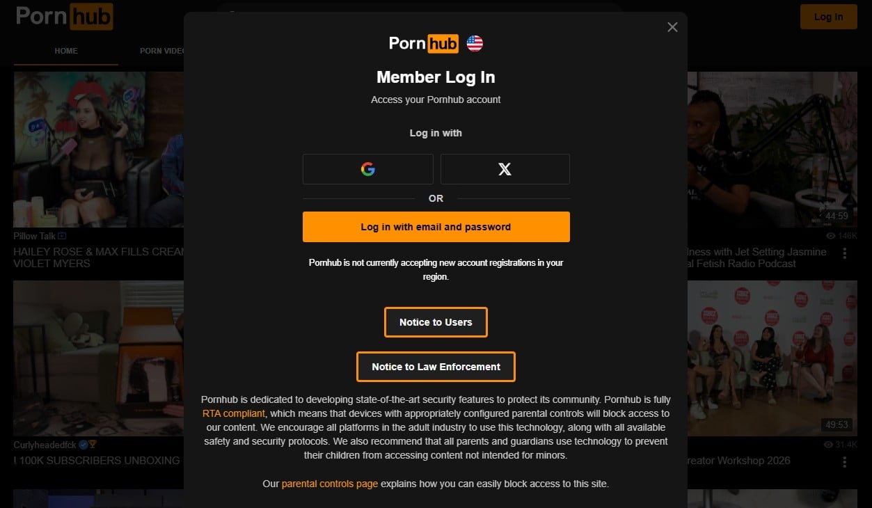 Utah Pornhub Login