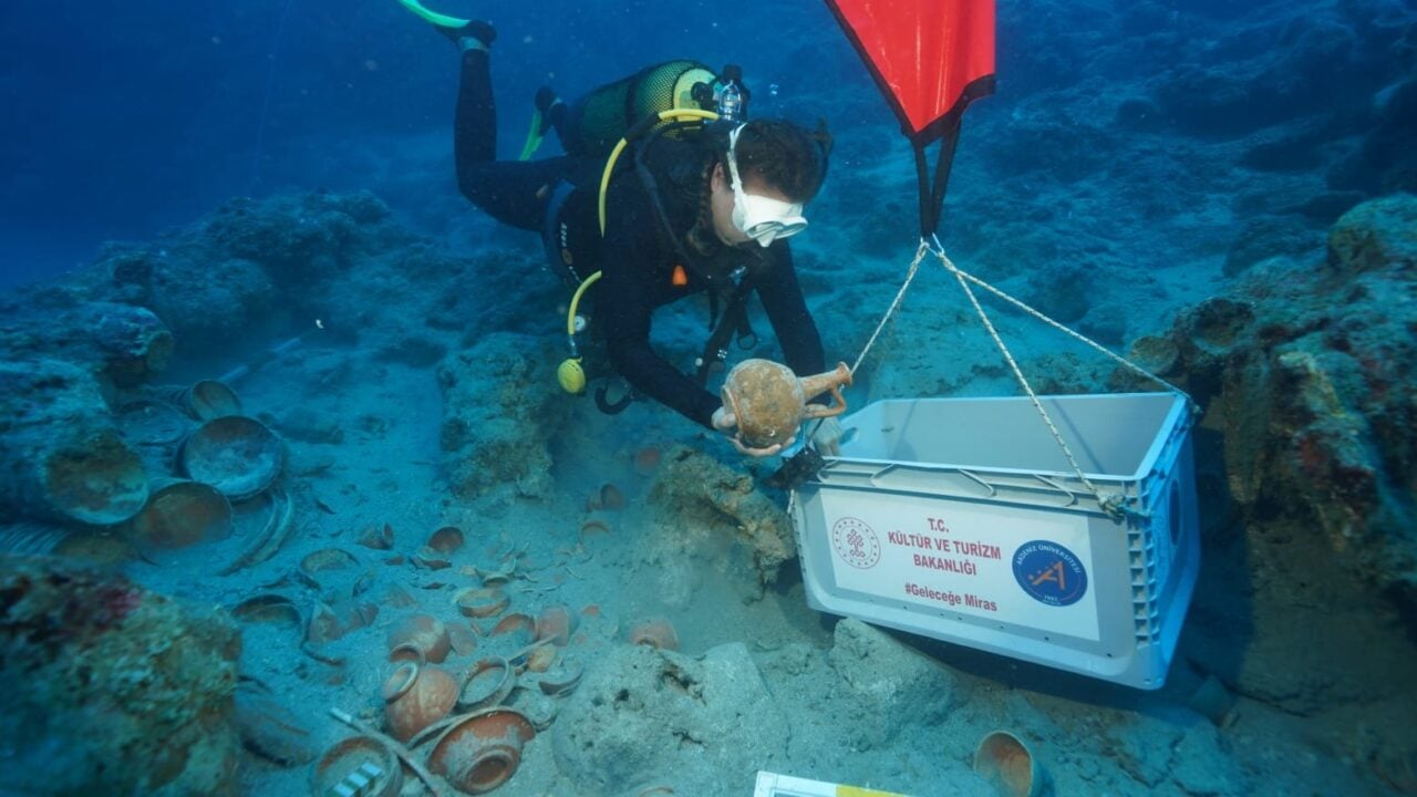 Archaeologists Collect Rhosian Ceramics