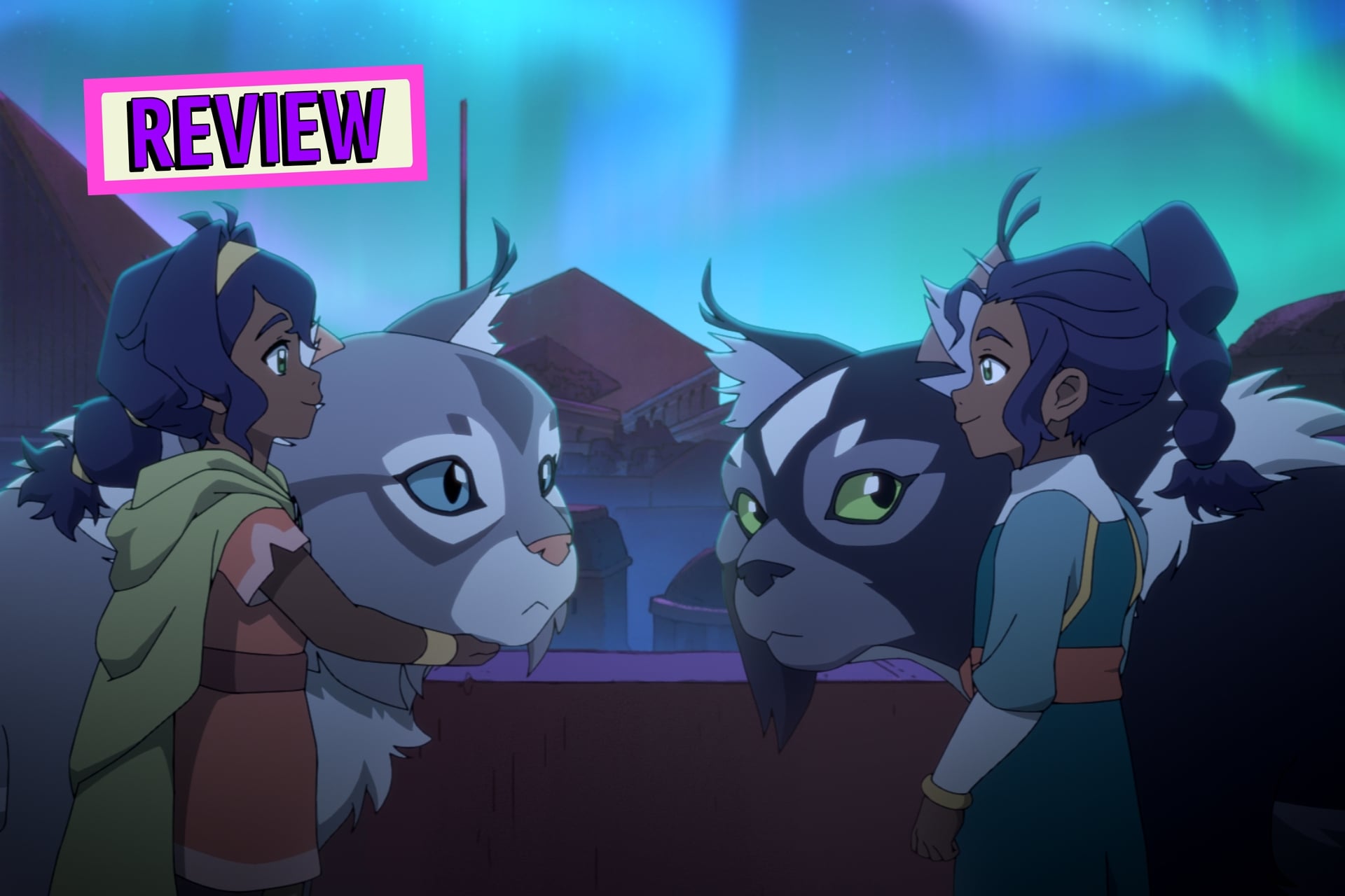 Avatar: Seven Havens key visual of Nisha and Pavi.