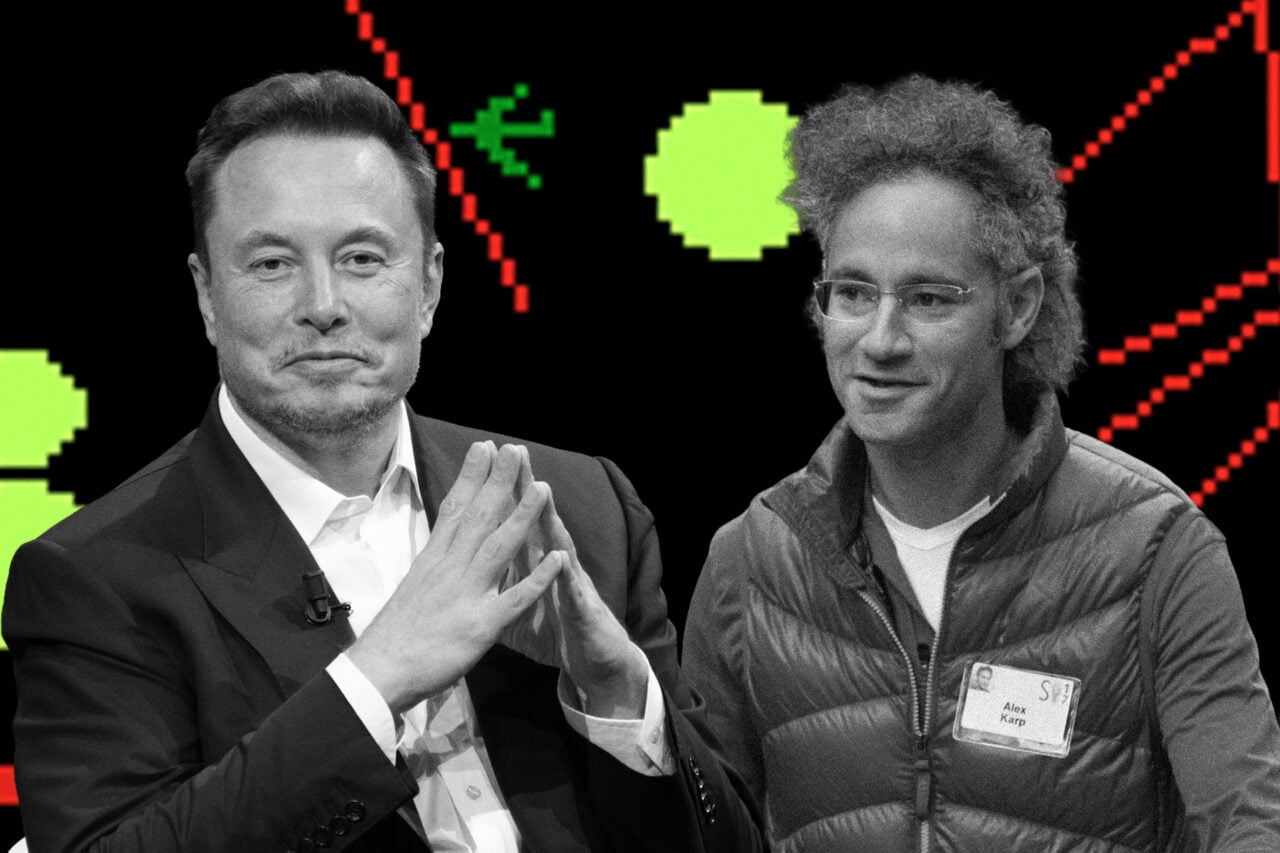 Elon Musk and Alex Karp