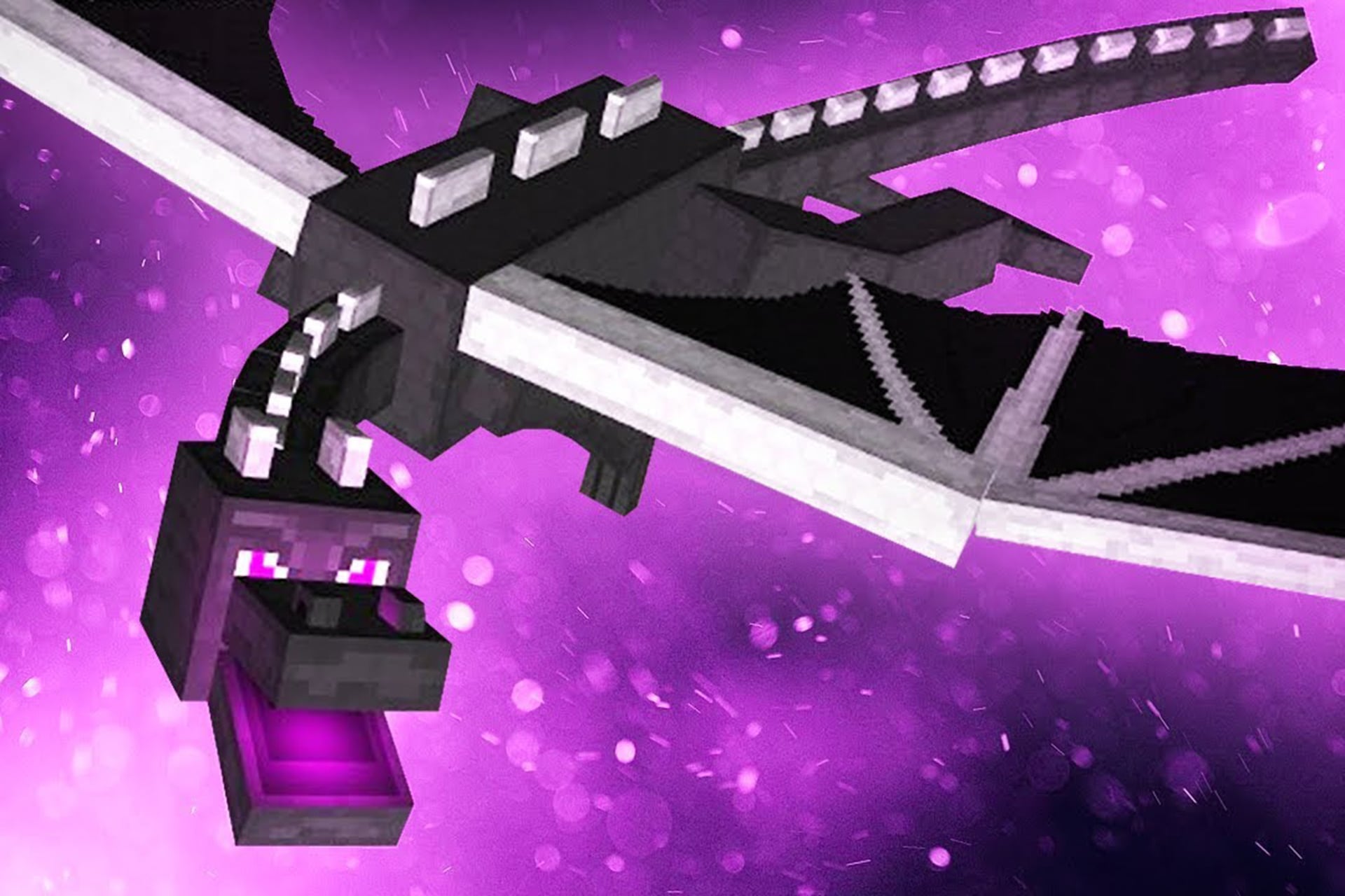 The Ender Dragon, in all its cubic glory