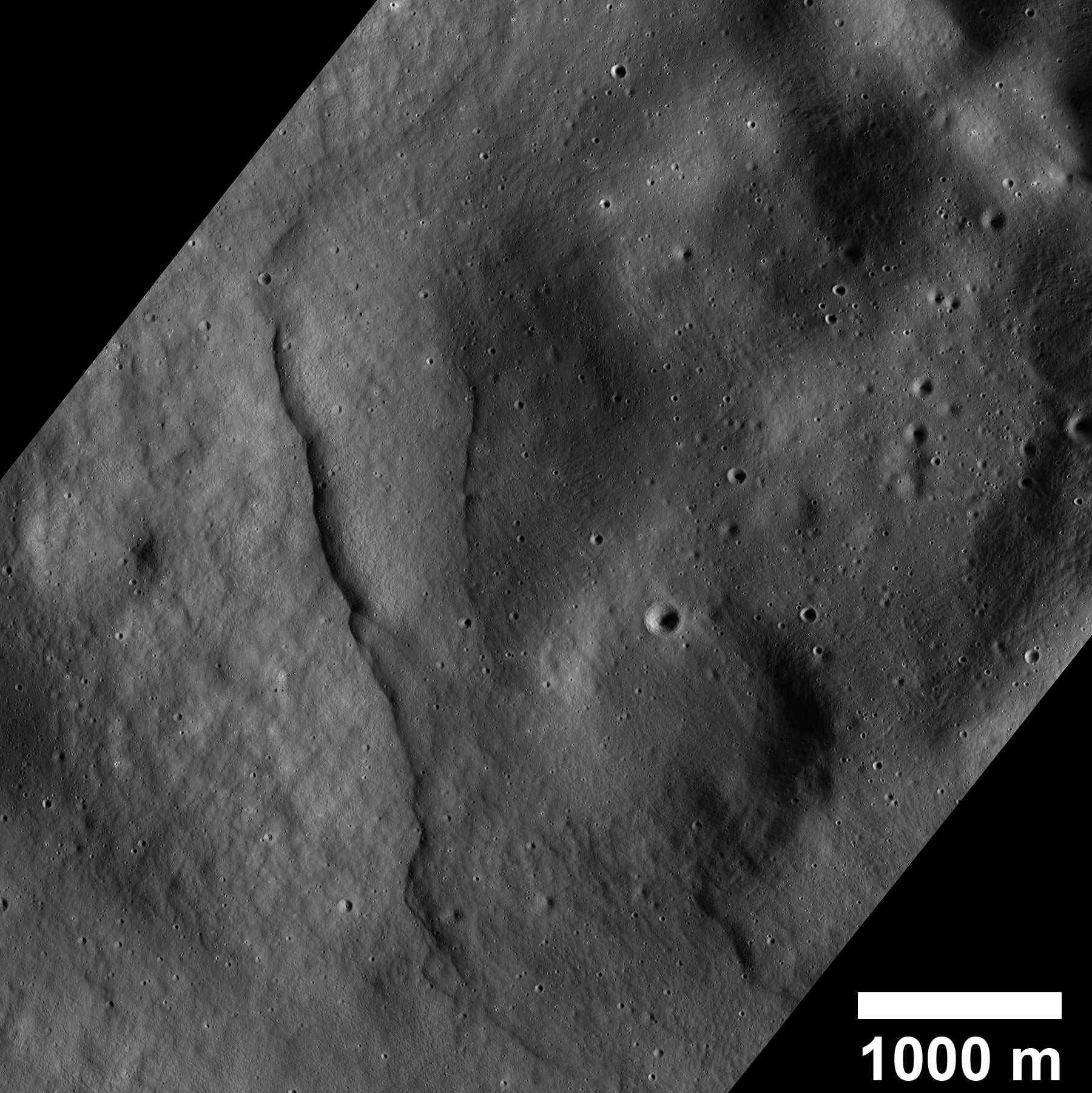 Lobate Scarp Mouchez L Moon