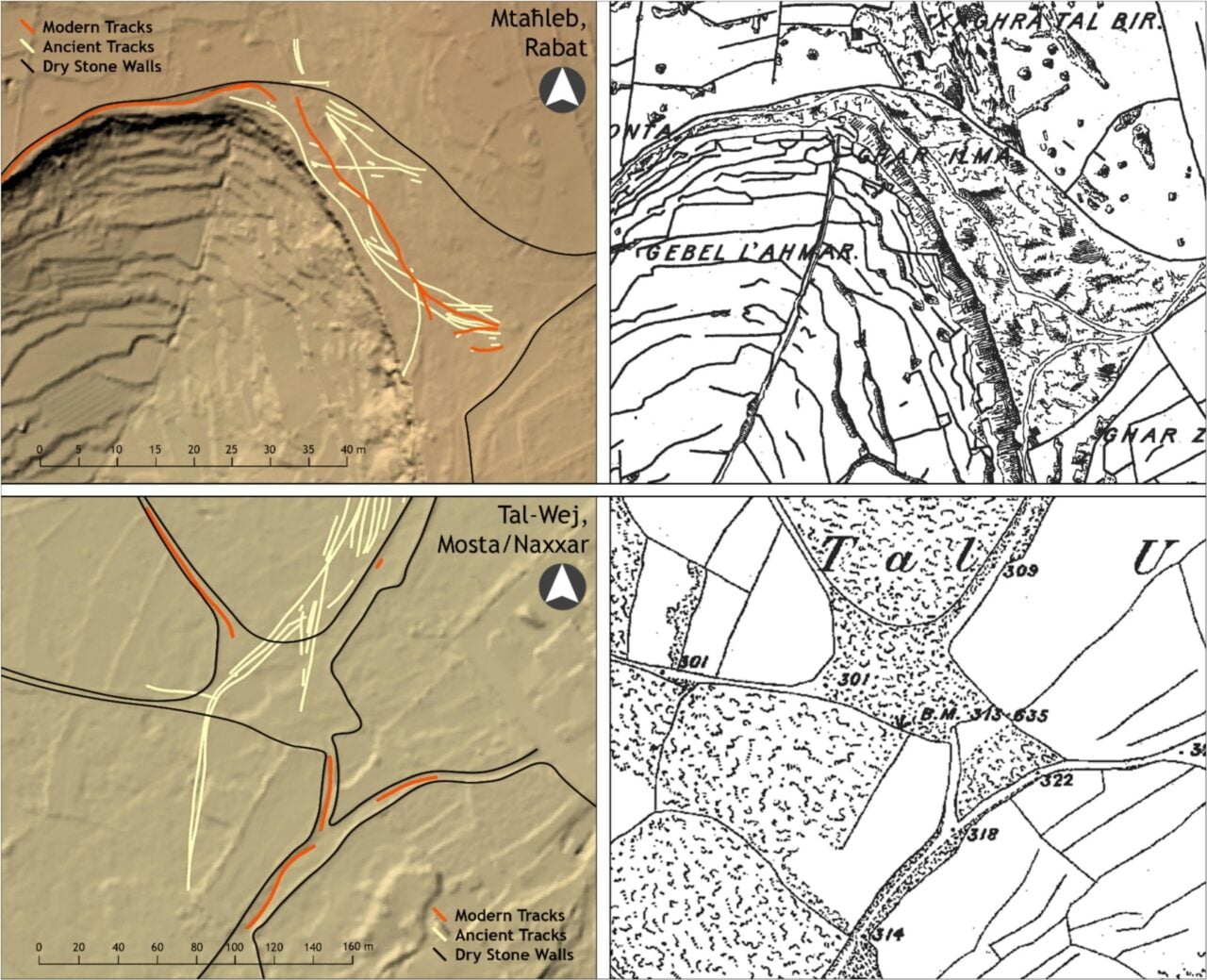 Maltese Tracks Comparison