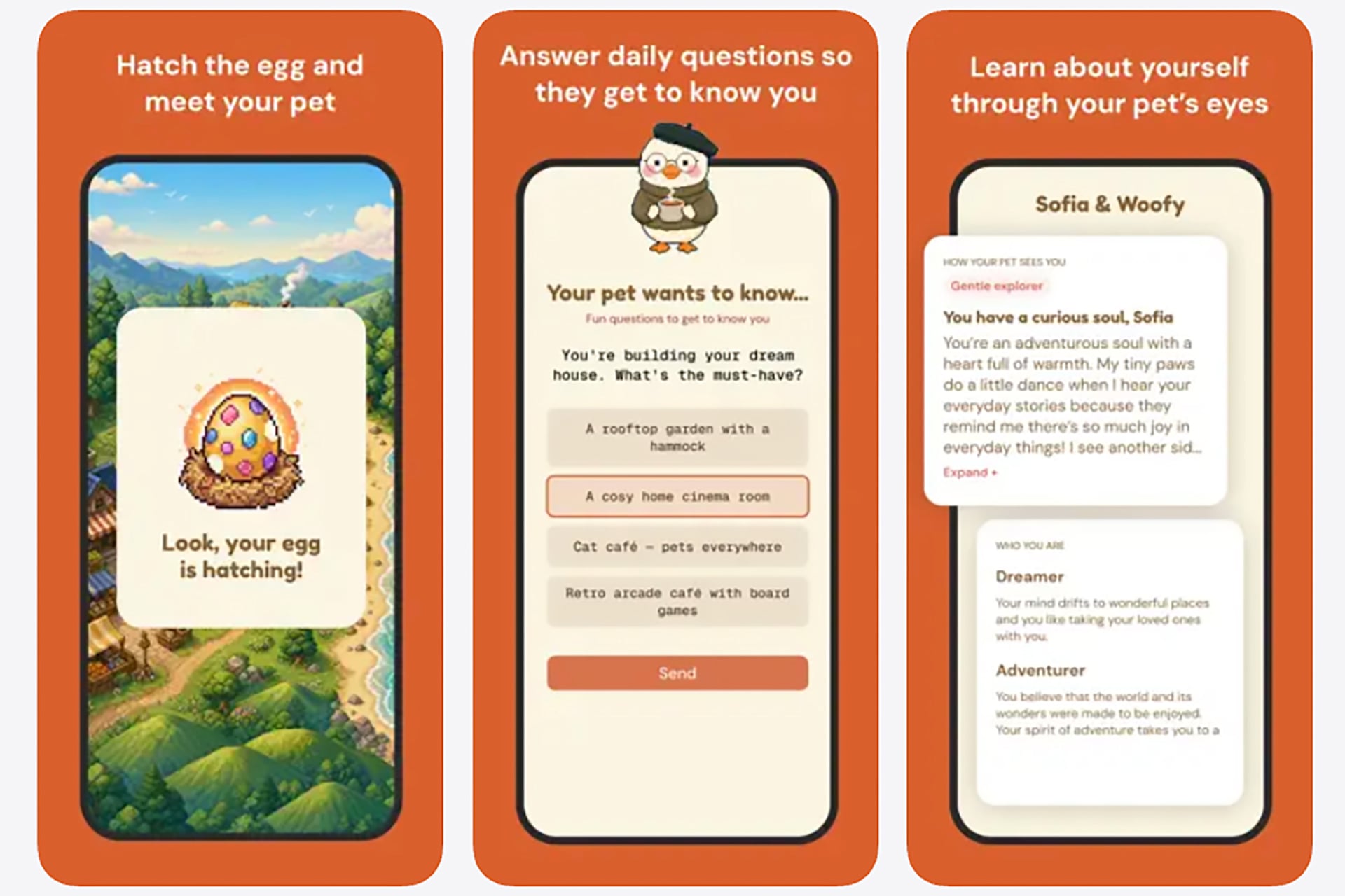 Screenshot of the interface for Waddle World from the iOS app store.