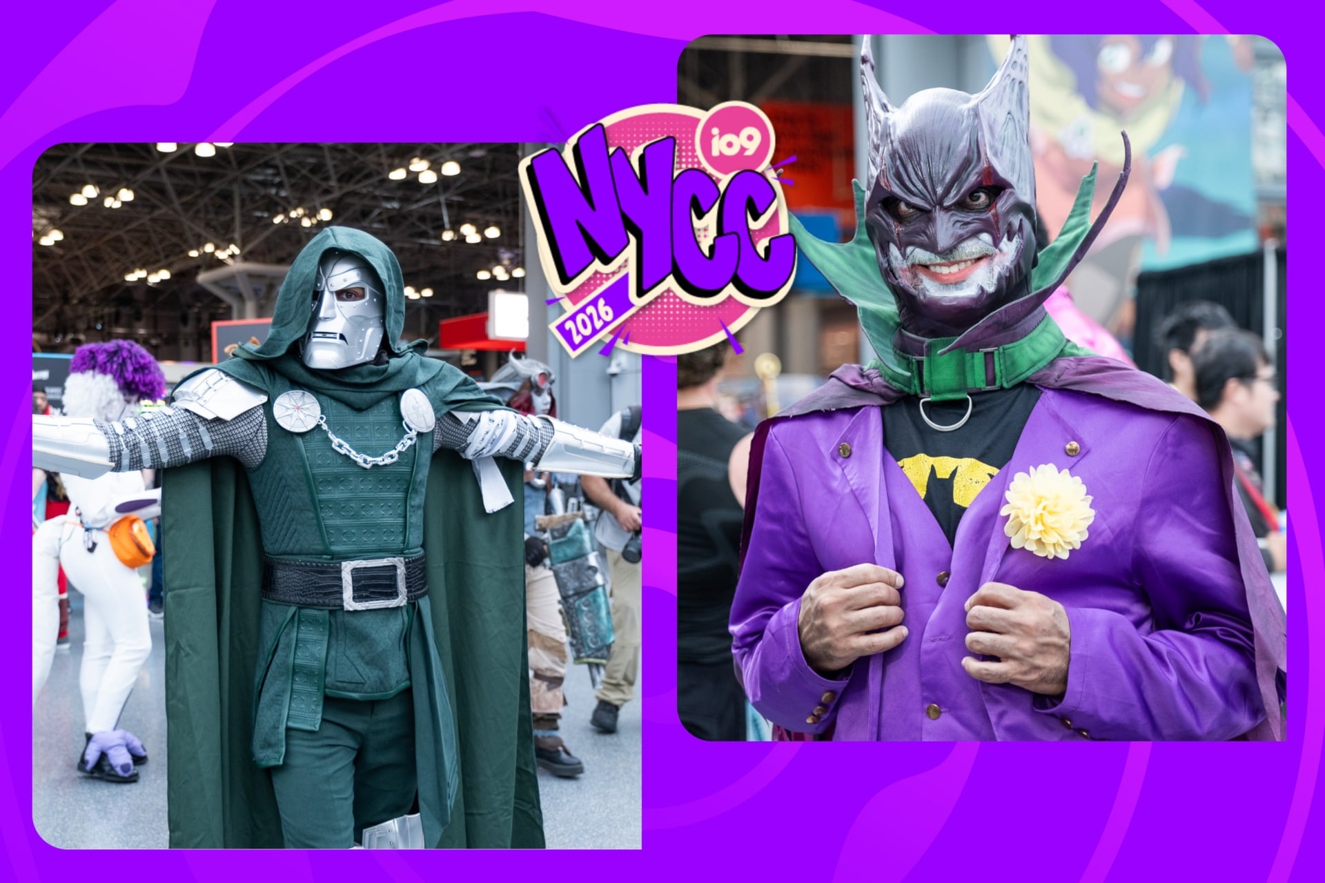 Cosplayer Blends Batman and Joker for a Standout NYCC 2026 Look