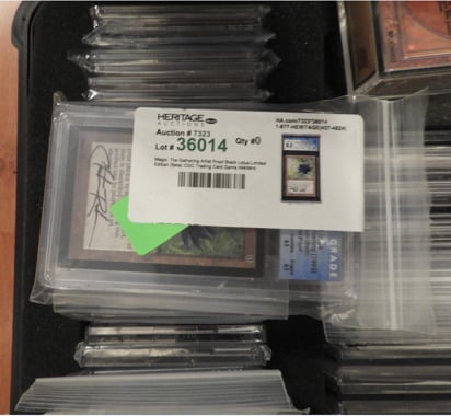 Stolen Trading Card