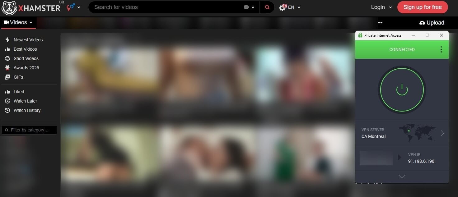 Xhamster Pia Vpn Canada