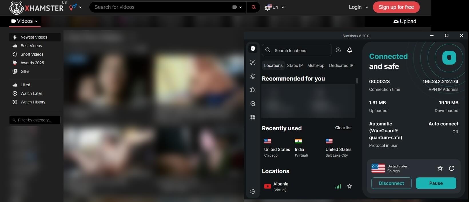 Xhamster Surfshark Unblock
